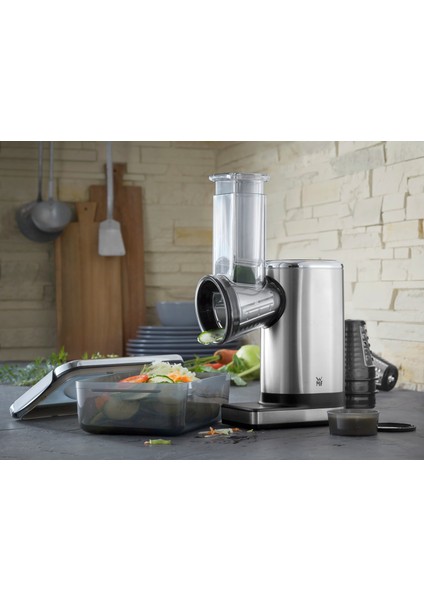 Kitchenminis Salad-To-Go Çelik Gümüş Elektrikli Rende 150 W