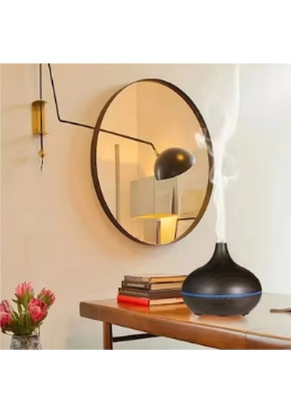 Hava Nemlendirici 7 LED Işıklı Aromatik Oda Kokusu 550 ml Kahve Aroma Difüzörü Buhar Makinası