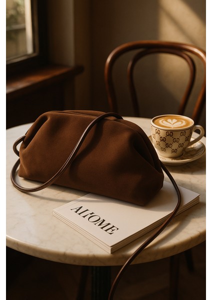 Acı Kahve Süet Portföy Çapraz ve Omuz Çanta fiyatları