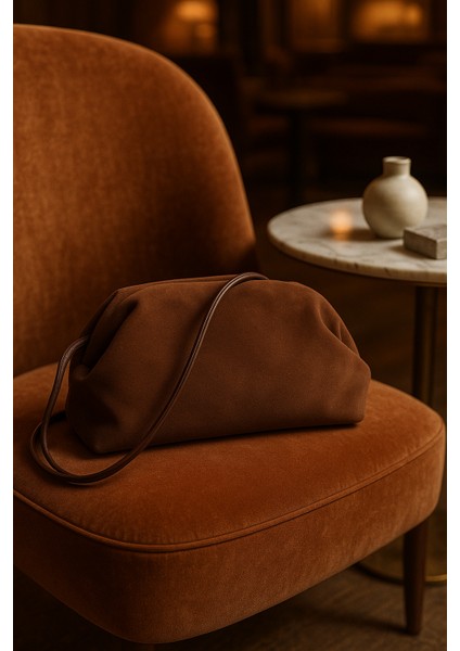 Acı Kahve Süet Portföy Çapraz ve Omuz Çanta modelleri