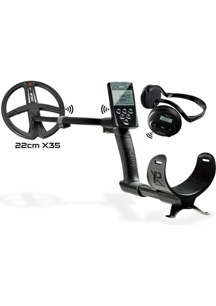 Xp Deus Dedektör (Ana Ünite, Ws4 Kablosuz Kulaklık ve 22CM X35 Başlık Ile) Siyah