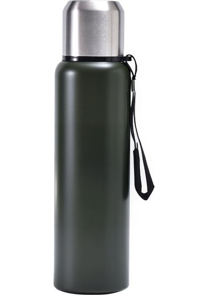 304 L Çelik 750 ml Yeşil Kamp Piknik Termos Tutmalı Termos CIN491YS fırsatları
