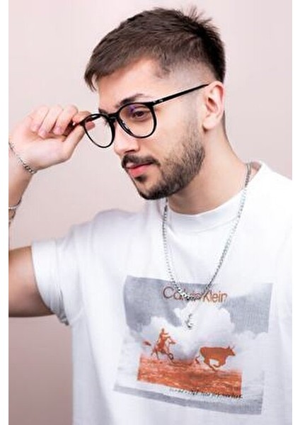 Erica Siyah Mavi Işık Filtreli Koruma Gözlüğü Hafif TR90 Çerçeve ile