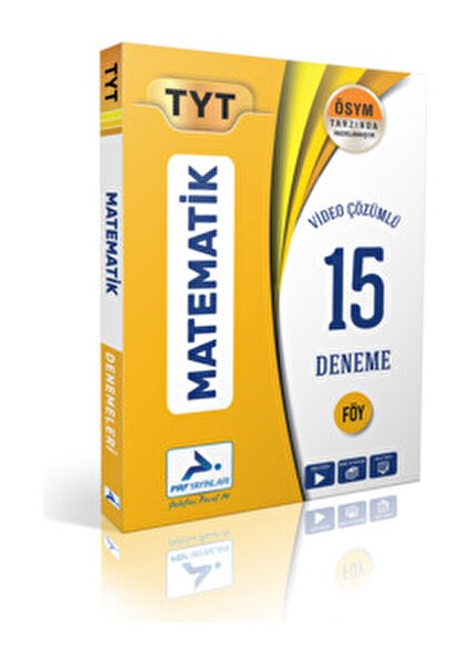 TYT Matematik Video Çözümlü 15 Branş Deneme Kitabı Üniversite Hazırlık İçin fiyatları