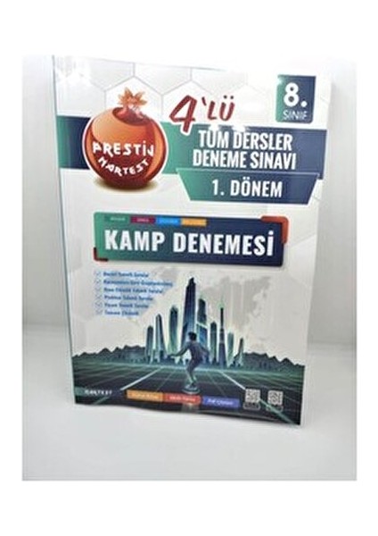 4'lü Kamp Deneme 1. Dönem Üniversite Hazırlık Kitap Seti 200 Sayfa fiyatları