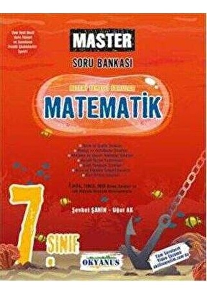 Okyanus 7. Sınıf Master Matematik Soru Bankası LGS Hazırlık İçin Yeni Nesil Sorular fiyatları