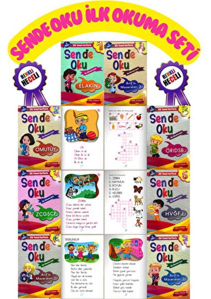 1. Sınıf İlk Okuma Dizisi Ciltli Renkli Hecelerle 2022 Yayınlı fiyatları