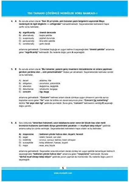 YDS Tamamı Çözümlü Modüler Soru Bankası Set Mesleki Hazırlık İçin 2023 Yayınlı