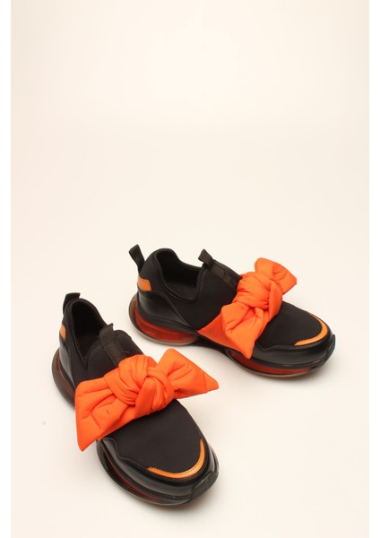 Idil Es Siyah-Turuncu Streç Kadın Spor fiyatları