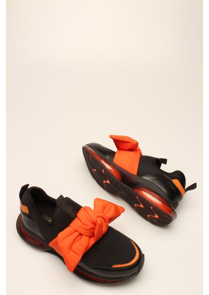 Idil Es Siyah-Turuncu Streç Kadın Spor fırsatları