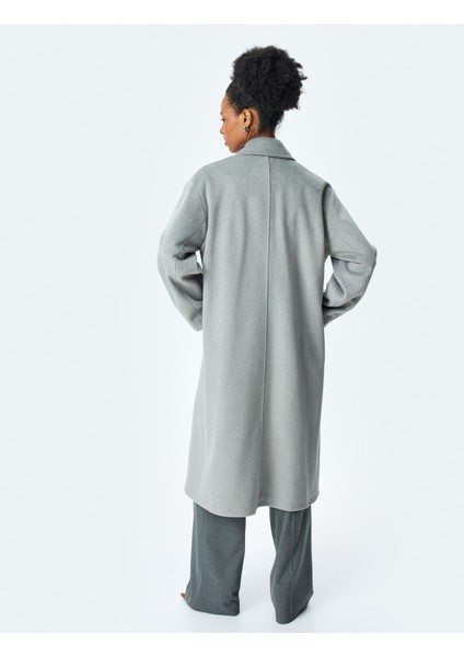 Cepli Düğmeli Kruvaze Uzun Oversize Kaban fırsatları