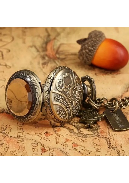 Retroruhu Kadınlar Için Wintage Bronz Saatli Kolye modelleri