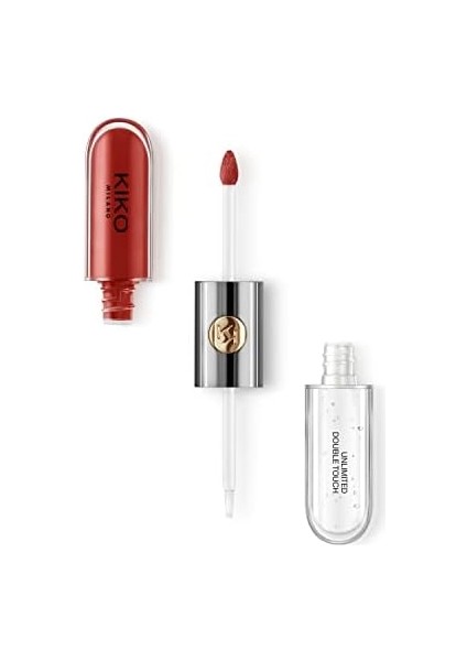 Kiko Milano Ruj - Unlımıted Double Touch - 107 Cherry Red - Uzun Süre Kalıcı Parlak / Mat Likit Lipstick