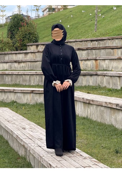 Ankanoor Garnili Kadife Elbise ANKA255112