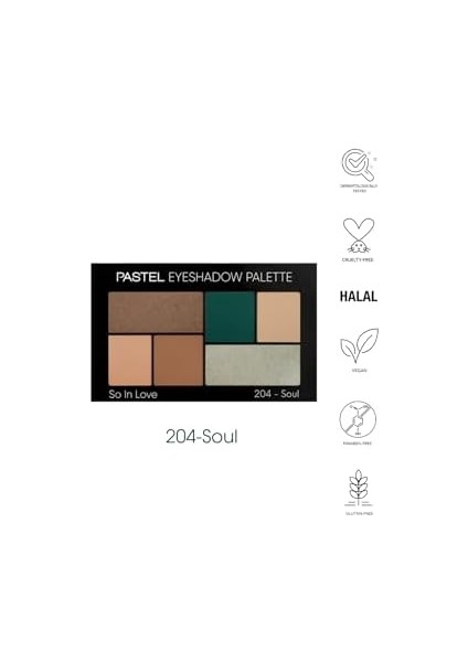 Pastel Eyeshadow So In Love Palet Far NO.204 modelleri
