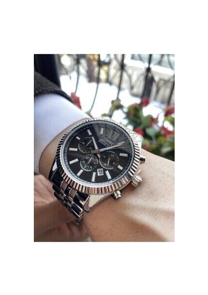 SL.09.1946.2.02 Erkek Kol Saati Siyah Kadranlı Çelik Kasa 3 ATM Suya Dayanıklı modelleri