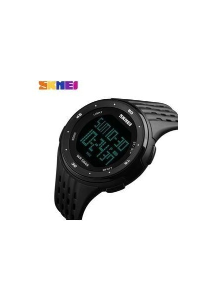 Unisex Kol Saati Pilli Fonksiyonlar Siyah Silikon Kasa Suya Dayanıklı modelleri