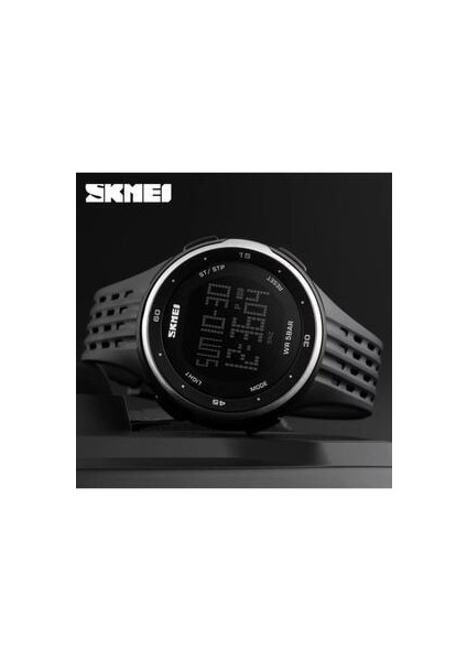 Unisex Kol Saati Pilli Fonksiyonlar Siyah Silikon Kasa Suya Dayanıklı fırsatları