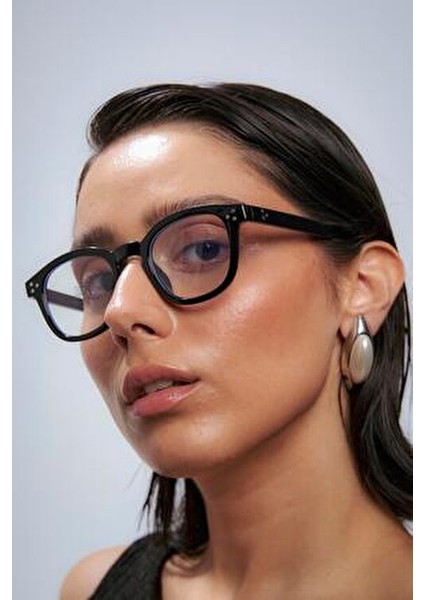 Ashilla Kadın Koruma Gözlüğü UV 400 Siyah Polikarbon Çerçeve ile