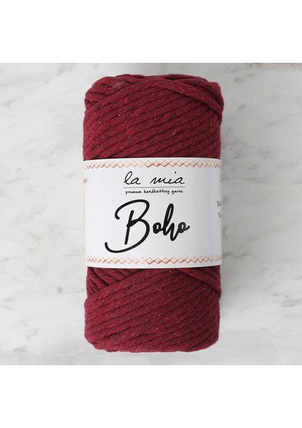 Boho Bordo Büküm Makrome Ipi - L065 - 33999 fırsatları