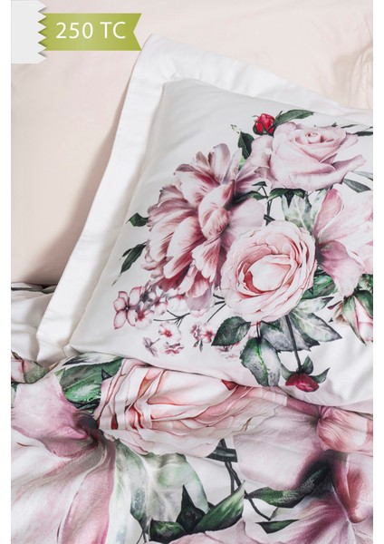 250 Tc Bambu Karışımlı Pamuk Saten Nevresim Takımı – Çift Kişilik - Vintage modelleri
