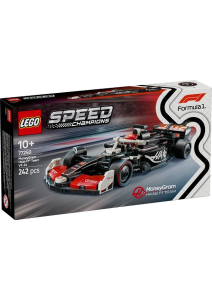 ® Speed Champions Moneygram Haas F1® Team Vf-24 Yarış Arabası 77250 - 10 Yaş & Üzeri Çocuklar Için Oyuncak Yapım Seti (242P)