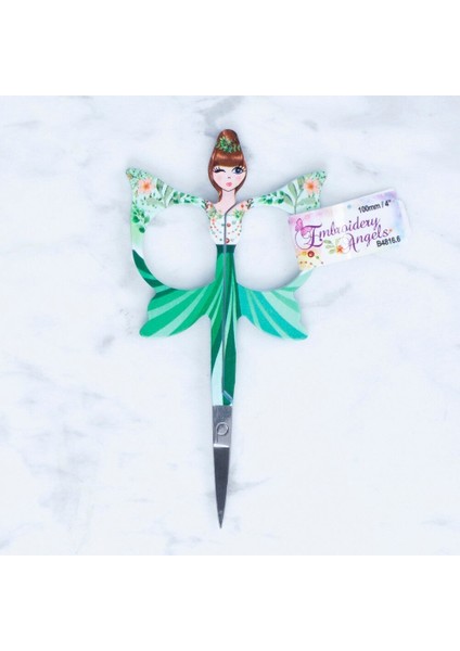 Kelebek Modelli Desenli Makas Yeşil - B4816. fiyatları