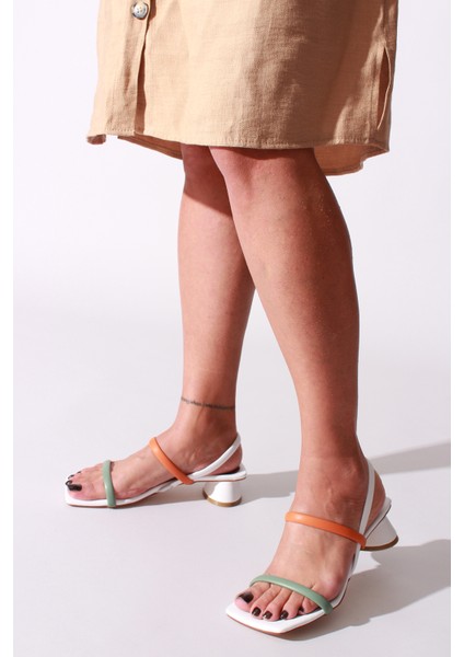 Idil Beyaz Cilt Kadın Sandalet