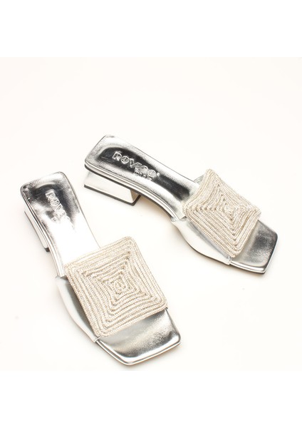 Idil Gümüş Cilt Taşlı Kadın Terlik fiyatları