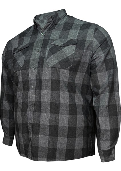 Büyük Beden Pamuklu Oduncu Gömlek modelleri