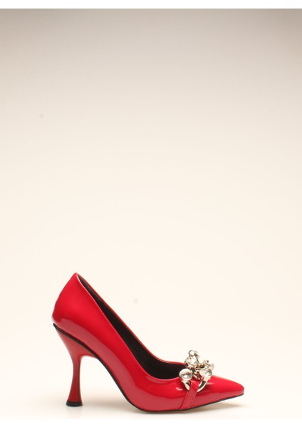 Idil Kırmızı Kırışık Rugan Kadın Topuklu fiyatları