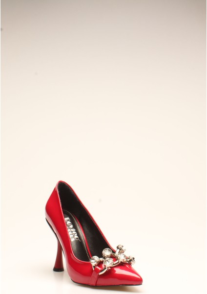 Idil Kırmızı Kırışık Rugan Kadın Topuklu modelleri