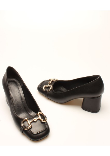 Idil Siyah Cilt Tokalı Kadın Topuklu fırsatları