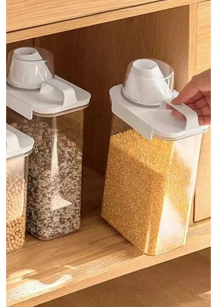 Krd Home 25007 1800 ml Ölçekli Erzak Kabı – Sızdırmaz Kapaklı, Dayanıklı Mika Saklama Kabı fırsatları