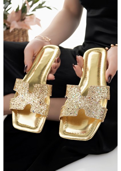 Kadın Terlik Şık Dışarı Plaj Yazlık Günlük Ev Terliği