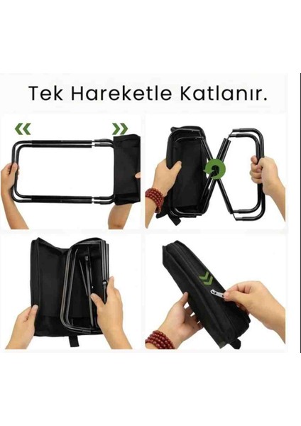 Kamp Motorcu Yer Kaplamayan Katlanabilir Çanta Tabure Pratik Kullanım Sandalye fiyatları