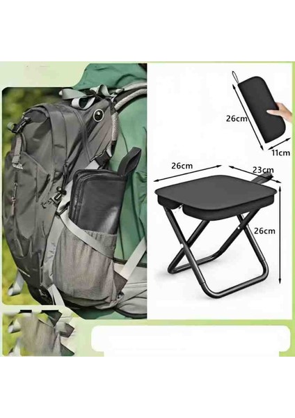 Kamp Motorcu Yer Kaplamayan Katlanabilir Çanta Tabure Pratik Kullanım Sandalye indirimleri