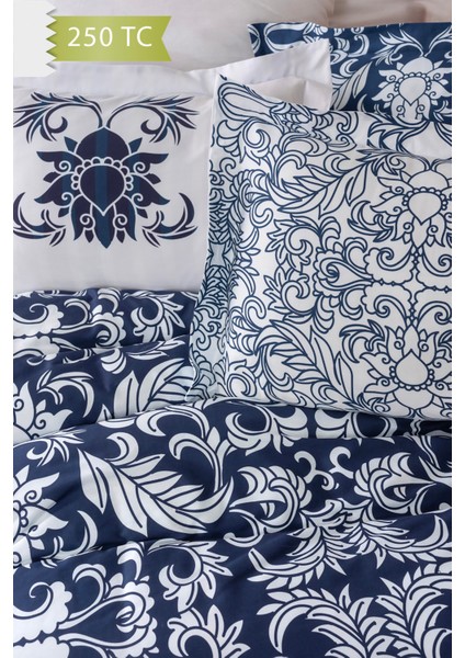 250 Tc Bambu Karışımlı Pamuk Saten Nevresim Takımı – Family Size - Capri modelleri