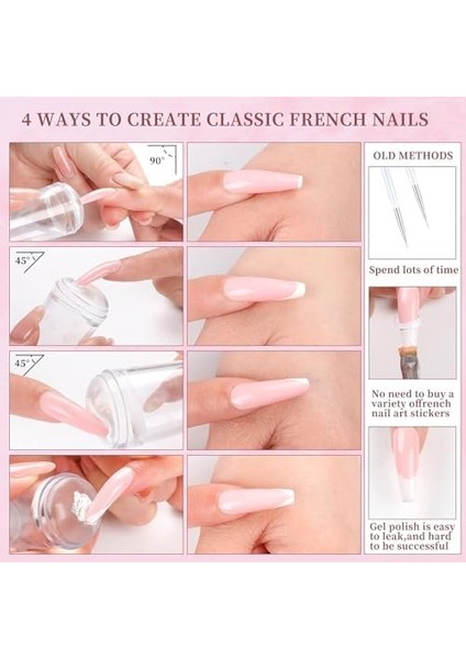 Keyliving Tırnak Süs Damgası, French Stamper, Nail Art, Tırnak Süsleme Aparatı