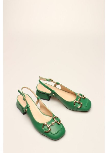 Idil Yeşil Cilt Tokalı Kadın Topuklu fiyatları