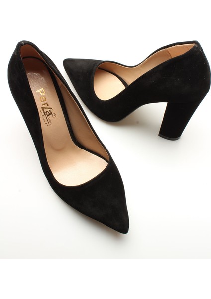 Idil K Siyah Süet Kadın Topuklu modelleri