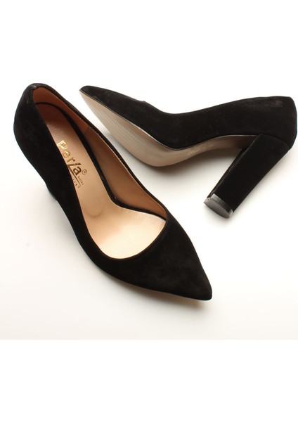 Idil K Siyah Süet Kadın Topuklu fırsatları