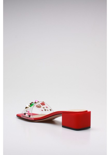 Idil Kırmızı Şeffaf Kadın Terlik fırsatları