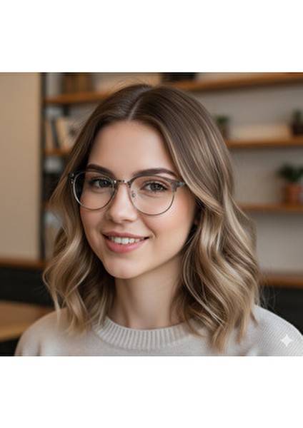 Şeffaf Füme Gözlük Mavi Işık Filtresi ve UV Koruması ile Günlük Kullanım İçin indirimleri