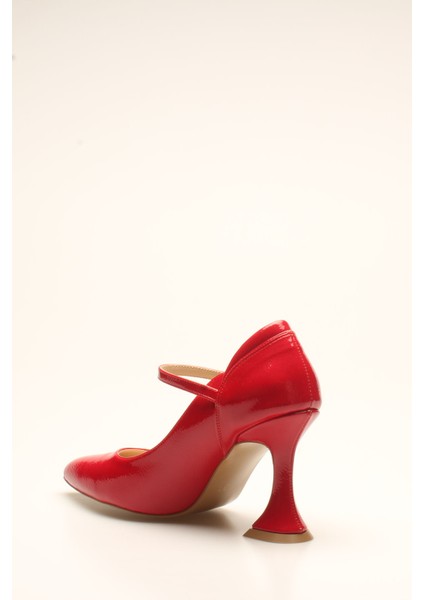 Idil Kırmızı Kırışık Rugan Kadın Topuklu fırsatları