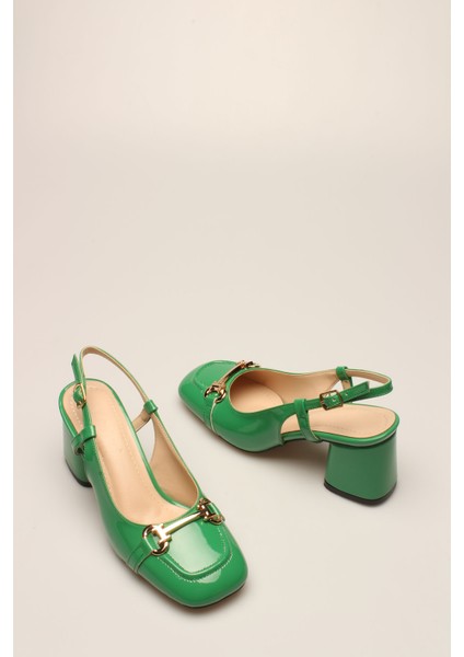 Idil Yeşil Rugan Tokalı Kadın Topuklu modelleri