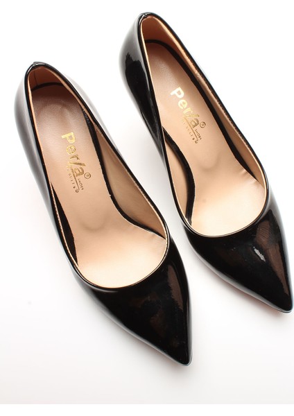 Idil Siyah Rugan Kadın Topuklu