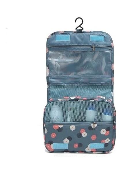 Ecoform Su Geçirmez Organizer Askılı Seyahat Kozmetik Makyaj Çantası Mint