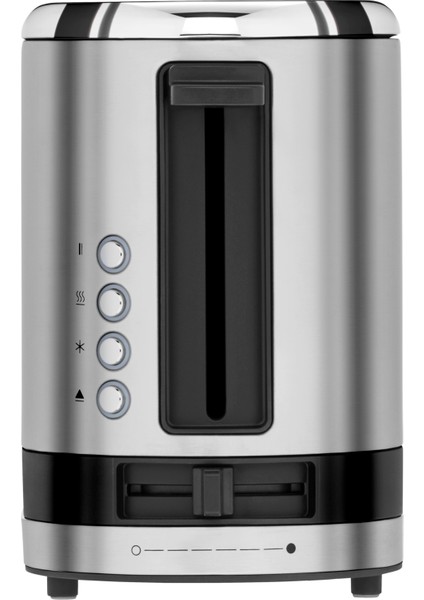 Kitchenminis Uzun Hazneli 7 Isı Ayarlı Çelik Ekmek Kızartma Makinesi