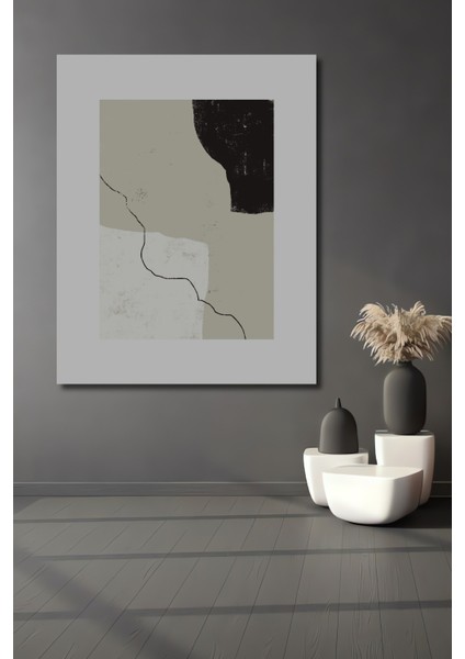 Dekoratif Ahşap Dikdörtgen Tablo Modern Minimalizm